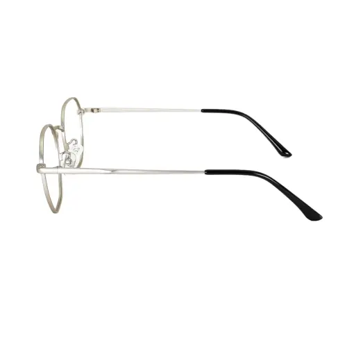 Silver Metal Modern Eyeglasses at chashma