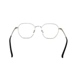 Silver Metal Modern Eyeglasses at chashma