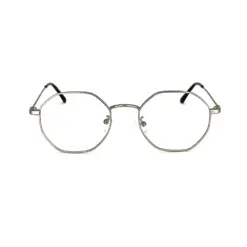 Silver Hexxa Modern Eyeglasses at chashma