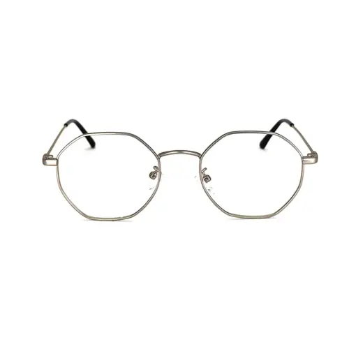 Silver Hexxa Modern Eyeglasses at chashma