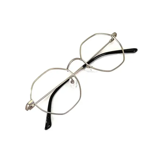 Silver Hexxa Modern Eyeglasses at chashma