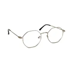 Silver Hexxa Modern Eyeglasses at chashma
