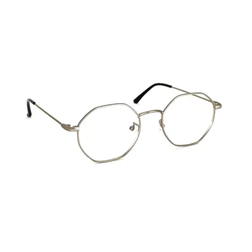 Silver Hexxa Modern Eyeglasses at chashma