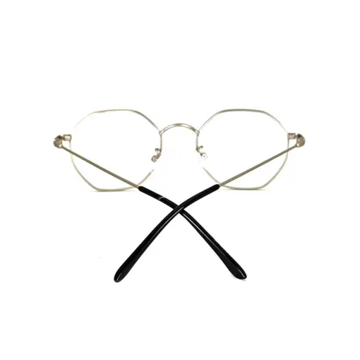 Silver Hexxa Modern Eyeglasses at chashma