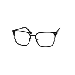 BLACK Classic Metal Eyeglasses at chashmah