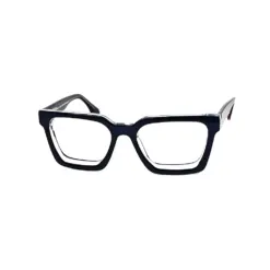 Blue Bold Modern Eyeglasses