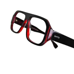 Red Bold Eyeglasses at chashmah.com