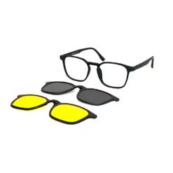Green Medium Clip-on Eyeglasses