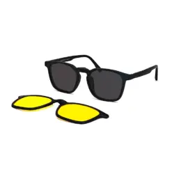 Green Medium Clip-on Eyeglasses