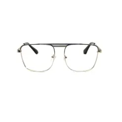 Silver Aviator Metal Eyeglasses