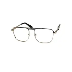 Silver Aviator Metal Eyeglasses