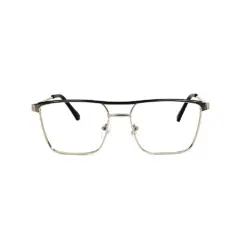 Silver Modern Metal Eyeglasses at chashmah