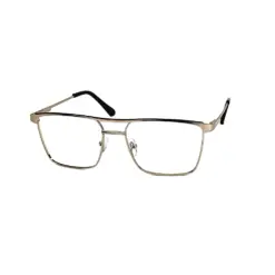 Silver Modern Metal Eyeglasses at chashmah